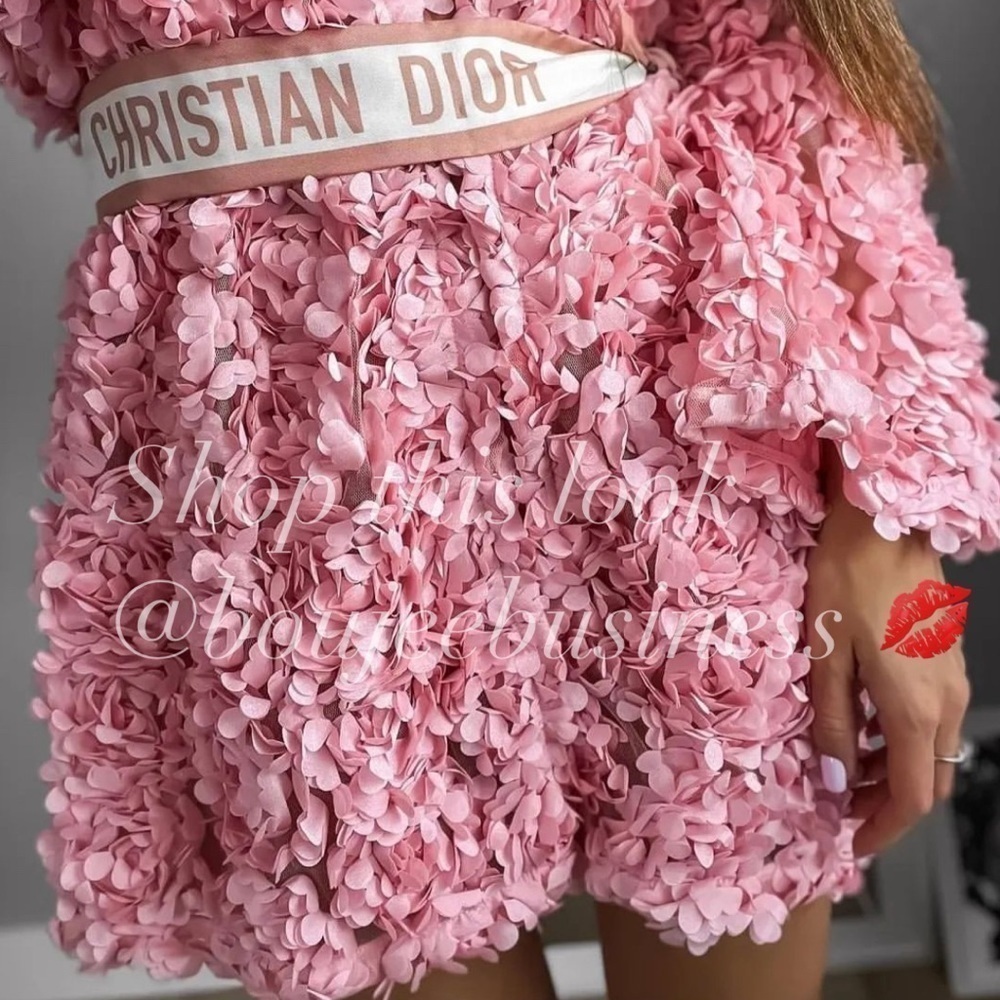 ZARA Floral Textured Coat Pink BNWT - Picture 3 of 11